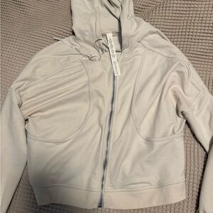 Lululemon cropped zip up hoodie